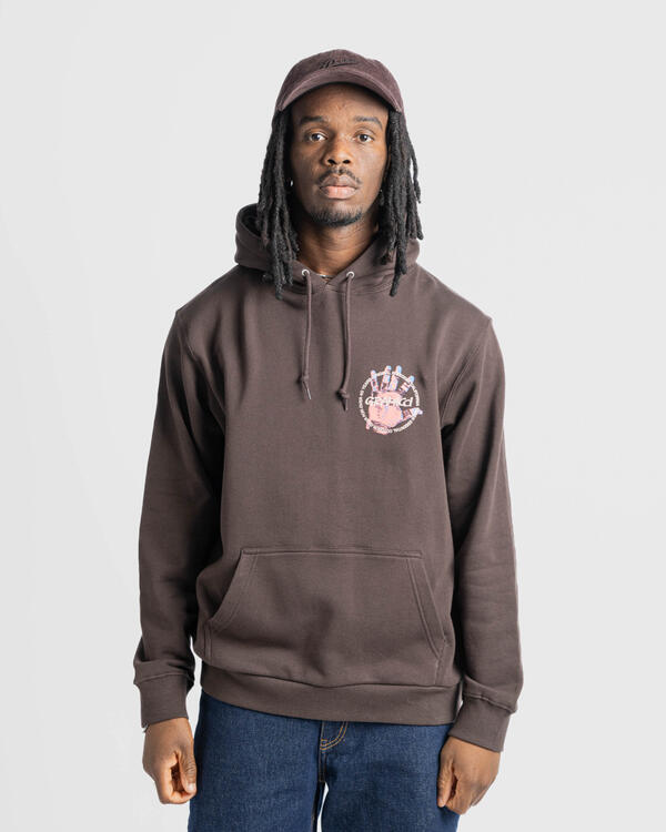 Gramicci CLIMBER'S HAND HOODED SWEATSHIRT | G4FU-J110-DBR